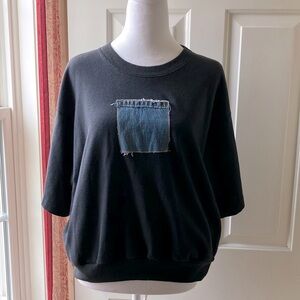 L. Simsbury Short Sleeve Top Black Size S